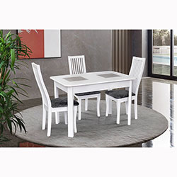 Фото Стіл обідній Бостон Ультра Білий