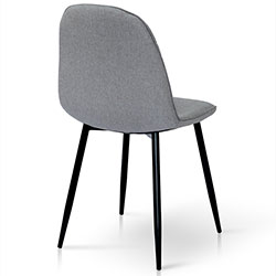 Фото Стілець Марс Grace Чорний + Тканина Сіра