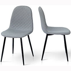 Фото Стілець Марс Grace Чорний + Тканина Сіра