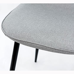 Фото Стілець Марс Grace Чорний + Тканина Сіра