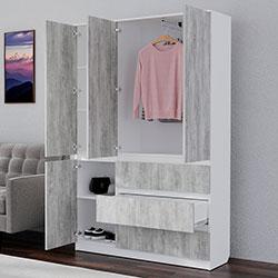 Фото Шафа розпашна Смузі 21-1200 Урбан Лайт + Білий