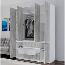 Фото Шафа розпашна Смузі 29-1400 Урбан Лайт + Білий