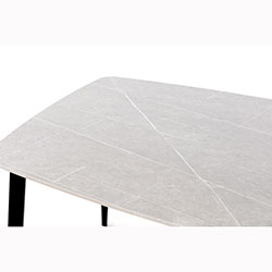 Фото Стіл обідній Кіпарис Grace Чорний + Мармур Сірий