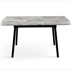 Фото Стіл обідній Соло Фіджі Чорний + Базальт