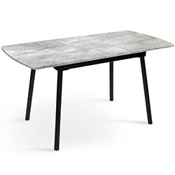 Фото Стіл обідній Соло Фіджі Чорний + Базальт