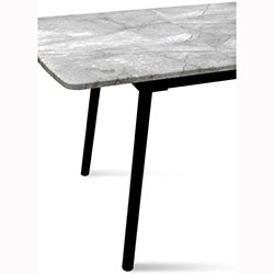 Фото Стіл обідній Соло Фіджі Чорний + Базальт