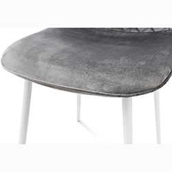 Фото Стілець Марс Grace Білий + Сірий