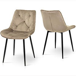 Фото Стілець Прадо Grace Чорний + Мокрий Пісок