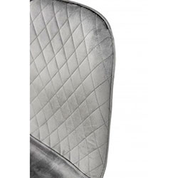 Фото Стілець Марс Grace Чорний + Велюр Сірий