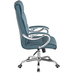 Фото Стілець комп’ютерний Ентер Лайт Office Сіро-Блакитний