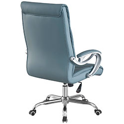 Фото Стілець комп’ютерний Ентер Лайт Office Сіро-Блакитний