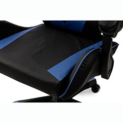 Фото Стілець комп’ютерний Слім Office Чорний + Синій