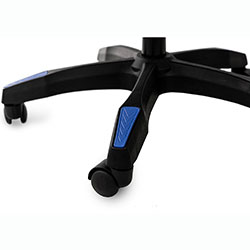 Фото Стілець комп’ютерний Слім Office Чорний + Синій