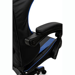 Фото Стілець комп’ютерний Слім Office Чорний + Синій