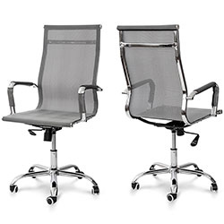 Фото Стілець офісний Нетворк Office PVC сітка Сірий