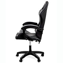 Фото Стілець комп’ютерний Слім Office Чорний + Сірий