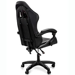 Фото Стілець комп’ютерний Слім Office Чорний + Сірий