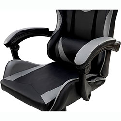 Фото Стілець комп’ютерний Слім Office Чорний + Сірий