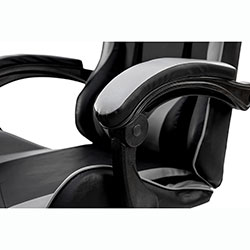 Фото Стілець комп’ютерний Слім Office Чорний + Сірий