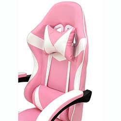 Фото Стілець комп’ютерний Слім Office Рожевий + Білий