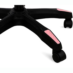 Фото Стілець комп’ютерний Слім Office Рожевий + Білий