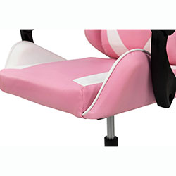 Фото Стілець комп’ютерний Слім Office Рожевий + Білий