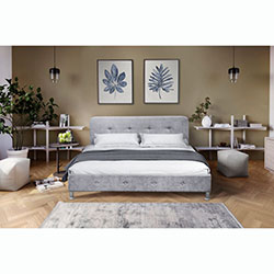 Фото Ліжко Домініка Софт 160х200 Аляска 05 Сірий