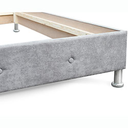 Фото Ліжко Домініка Софт 160х200 Аляска 05 Сірий