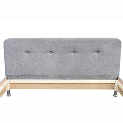 Фото Ліжко Домініка Софт 160х200 Аляска 05 Сірий