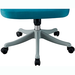 Фото Стілець комп’ютерний Джет Office Темно-Сірий + Аква