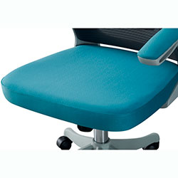 Фото Стілець комп’ютерний Джет Office Темно-Сірий + Аква