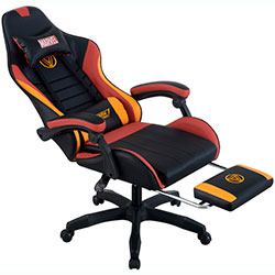 Фото Стілець геймерський Марвел Office Чорний + Помаранчевий