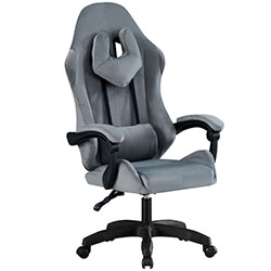 Стілець геймерський Гладіатор Office велюр Сірий