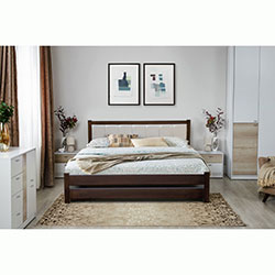 Фото Ліжко Еріка Затишок 120х200 Горіх Темний