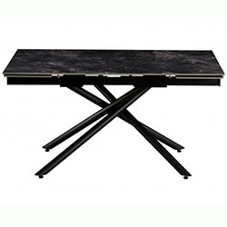 Фото Стіл обідній розкладний Мелані Grace Кераміка Антрацит