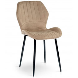 Фото Стілець Леон Grace Чорний Велюр Капучіно