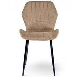 Фото Стілець Леон Grace Чорний Велюр Капучіно