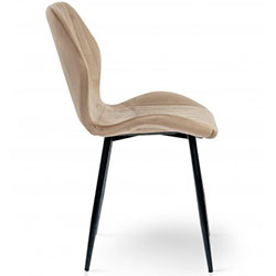 Фото Стілець Леон Grace Чорний Велюр Капучіно