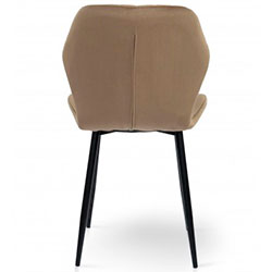 Фото Стілець Леон Grace Чорний Велюр Капучіно