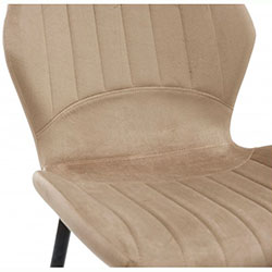 Фото Стілець Леон Grace Чорний Велюр Капучіно