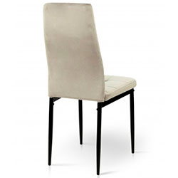 Фото Стілець Айс Grace Чорний + Велюр Мокрий пісок