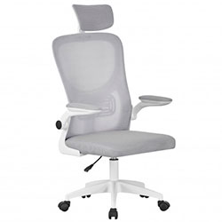 Стілець комп’ютерний Аеро Office Сірий + Білий