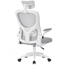 Фото Стілець комп’ютерний Аеро Office Сірий + Білий