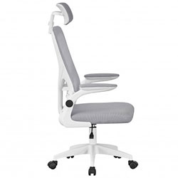 Фото Стілець комп’ютерний Аеро Office Сірий + Білий