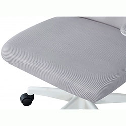 Фото Стілець комп’ютерний Аеро Office Сірий + Білий