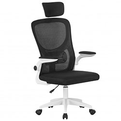 Фото Стілець комп’ютерний Аеро Office Чорний + Білий