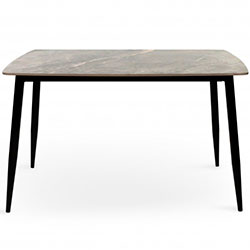 Стіл обідній Кипарис Grace Чорний + Армані Грей