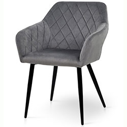 Стілець Акура Grace велюр Сірий HLR-20