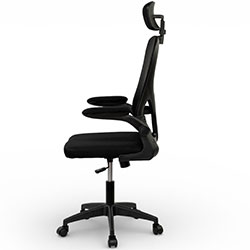 Фото Стілець комп’ютерний Тонус Office Чорний + Чорний