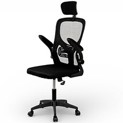 Фото Стілець комп’ютерний Тонус Office Чорний + Чорний